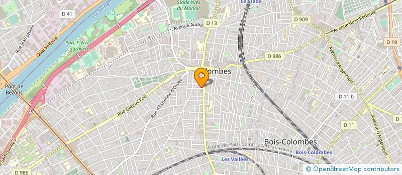 localisation de l'entreprise MADAME GWENDOLINE DABLEMENT  COLOMBES