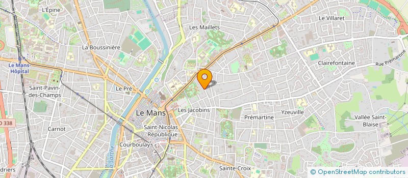 localisation de l'entreprise MADAME GWENDOLINE DALIBARD à LE MANS