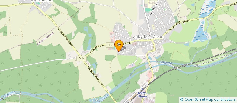 localisation de l'entreprise MADAME GWENDOLINE DAUVERGNE  ANIZY-LE-GRAND