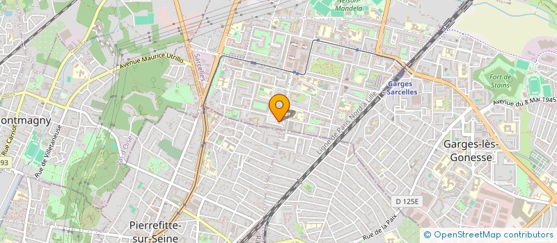 localisation de l'entreprise MADAME GWENDOLINE DE BRITO DE BARROS  SARCELLES