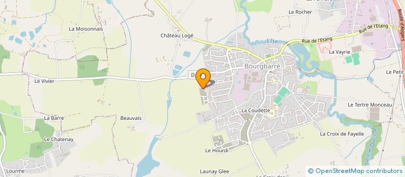 localisation de l'entreprise MADAME GWENDOLINE DELAPIERRE  BOURGBARRE