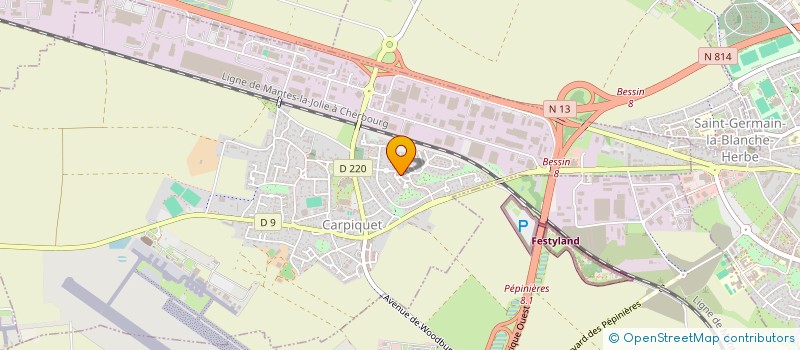 localisation de l'entreprise MADAME GWENDOLINE DELISLE  CARPIQUET