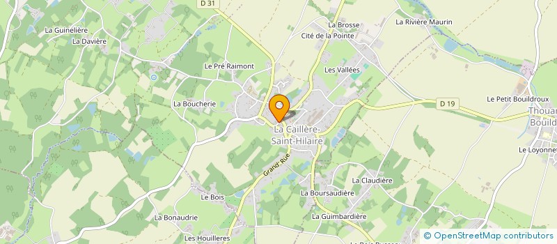 localisation de l'entreprise MADAME GWENDOLINE DESCAILLAUX  LA CAILLERE-SAINT-HILAIRE