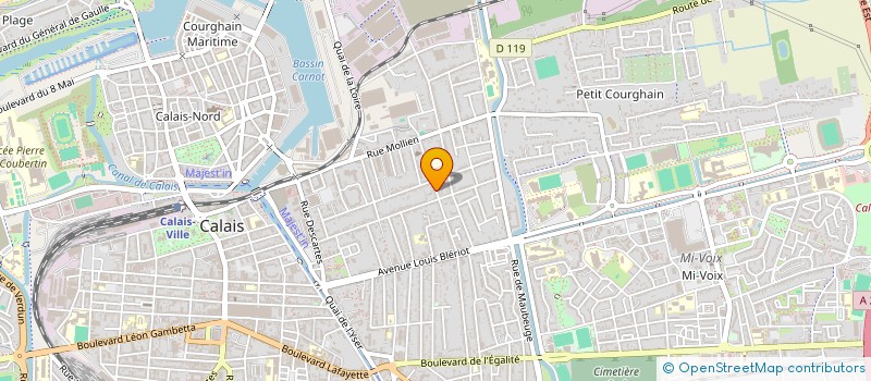 localisation de l'entreprise MADAME GWENDOLINE DEWATINE  CALAIS