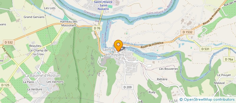 localisation de l'entreprise MADAME GWENDOLINE DOUVIER  SAINT-JEAN-EN-ROYANS