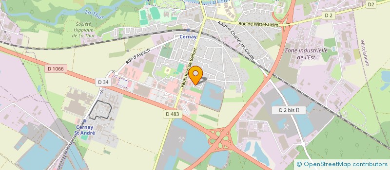 localisation de l'entreprise MADAME GWENDOLINE DOYER  CERNAY