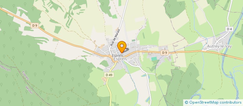 localisation de l'entreprise MADAME GWENDOLINE DUBOIS à ATHESANS-ETROITEFONTAINE