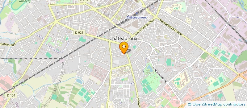 localisation de l'entreprise MADAME GWENDOLINE DUGAIN à CHATEAUROUX