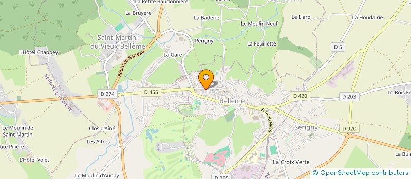 localisation de l'entreprise MADAME GWENDOLINE DUGUE à BELLEME
