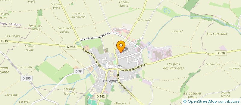 localisation de l'entreprise MADAME GWENDOLINE DURA  LASSIGNY