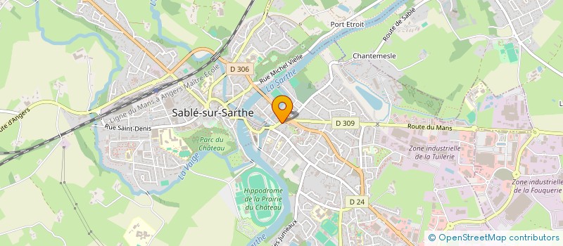 localisation de l'entreprise MADAME GWENDOLINE ESNAULT  SABLE-SUR-SARTHE