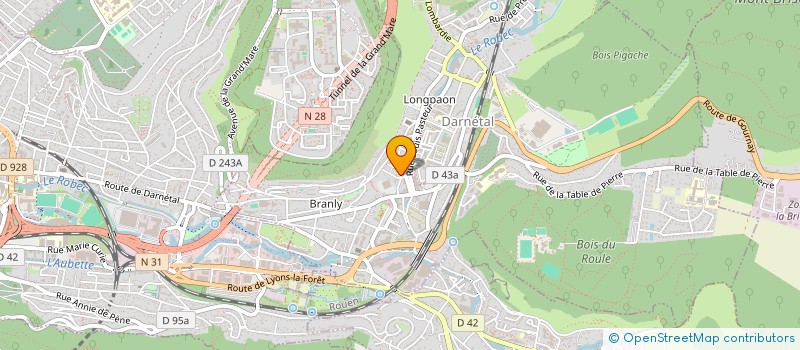 localisation de l'entreprise MADAME GWENDOLINE FABRE  DARNETAL