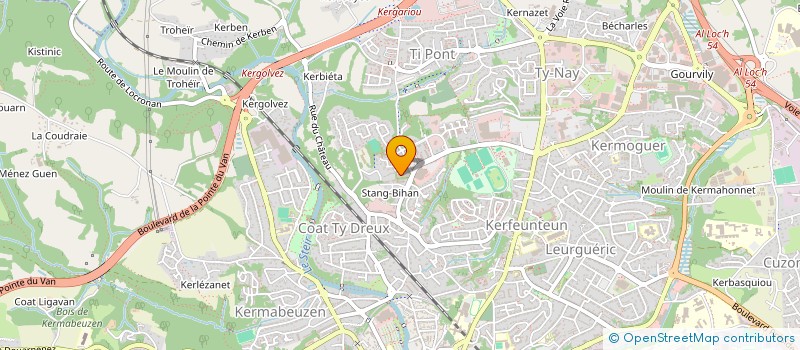 localisation de l'entreprise MADAME GWENDOLINE FAIVRE D 'ARCIER à QUIMPER