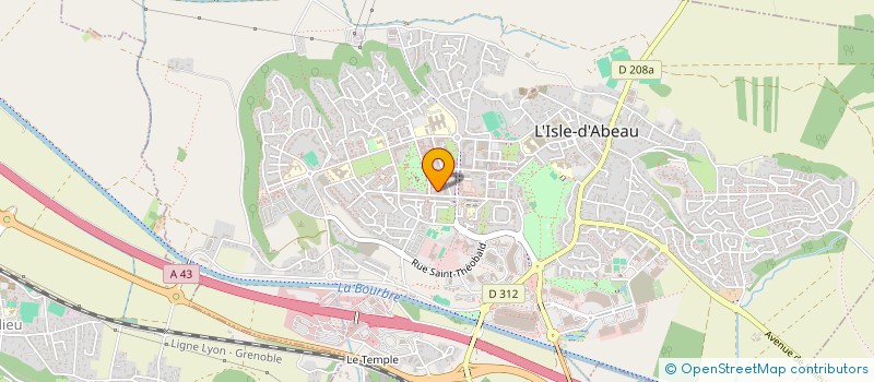 localisation de l'entreprise MADAME GWENDOLINE FANTONI à L'ISLE-D'ABEAU