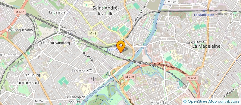 localisation de l'entreprise MADAME GWENDOLINE FOURNIER à SAINT-ANDRE-LEZ-LILLE