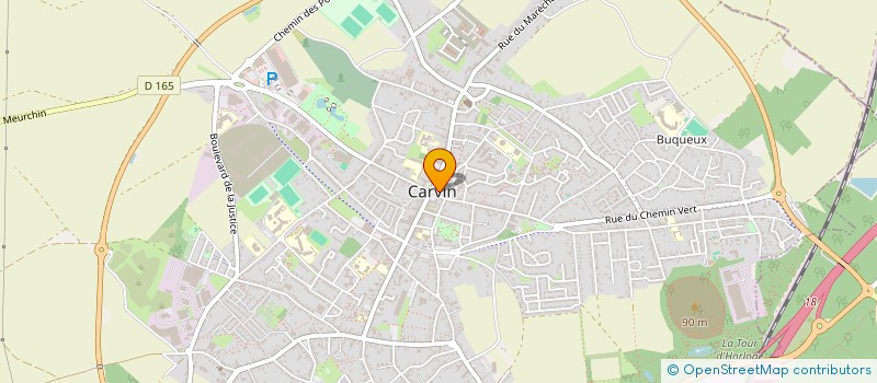 localisation de l'entreprise MADAME GWENDOLINE FREVILLE  CARVIN