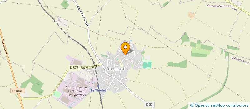 localisation de l'entreprise MADAME GWENDOLINE GODULLA  ITANCOURT