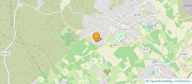 localisation de l'entreprise MADAME GWENDOLINE GRELLIER  PIGNAN
