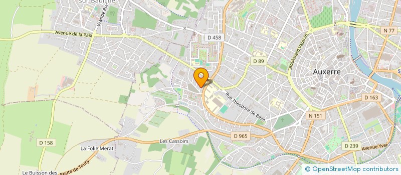 localisation de l'entreprise MADAME GWENDOLINE GUTIGNY à AUXERRE