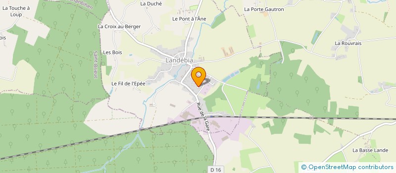 localisation de l'entreprise MADAME GWENDOLINE HERVE  LANDEBIA