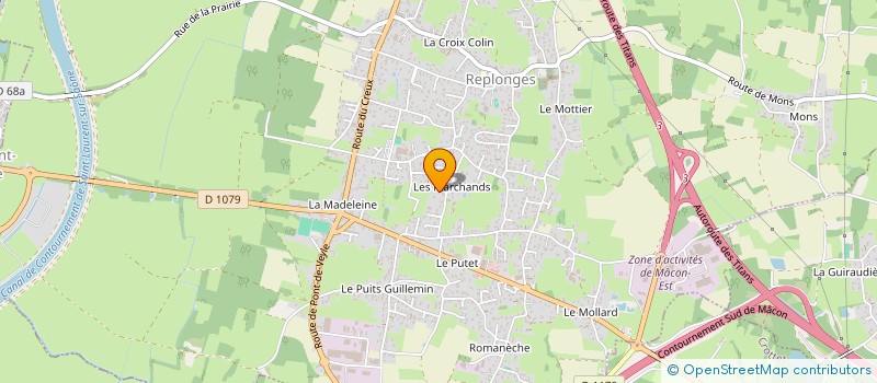 localisation de l'entreprise MADAME GWENDOLINE HUROT à REPLONGES