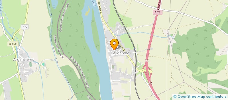 localisation de l'entreprise MADAME GWENDOLINE JOLIVET  LA MARCHE