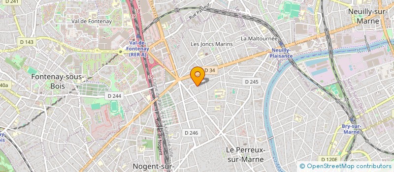 localisation de l'entreprise MADAME GWENDOLINE JUEZ  LE PERREUX-SUR-MARNE