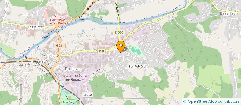 localisation de l'entreprise MADAME GWENDOLINE LACQUEMENT  TRELISSAC