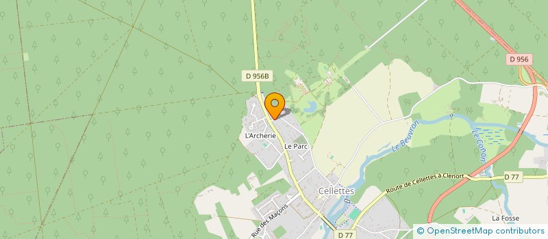 localisation de l'entreprise MADAME GWENDOLINE LAVENAN  CELLETTES