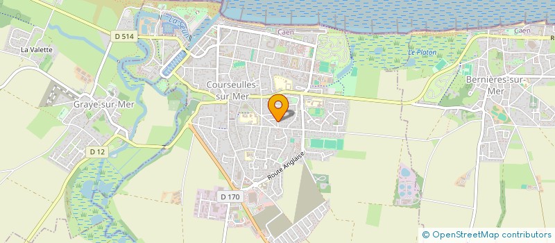 localisation de l'entreprise MADAME GWENDOLINE LAVERRE  COURSEULLES-SUR-MER