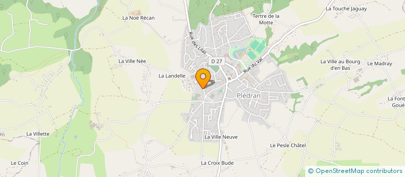 localisation de l'entreprise MADAME GWENDOLINE LE CANT  PLEDRAN