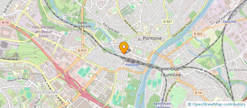 localisation de l'entreprise MADAME GWENDOLINE LE FLOCH  PONTOISE