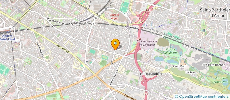 localisation de l'entreprise MADAME GWENDOLINE LE RESTE à ANGERS