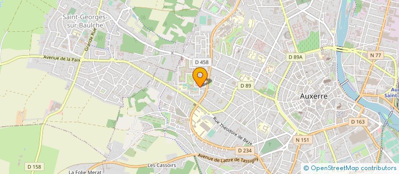 localisation de l'entreprise MADAME GWENDOLINE LECHAT à AUXERRE