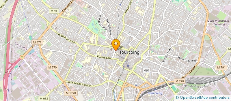 localisation de l'entreprise MADAME GWENDOLINE LEFOUR  TOURCOING