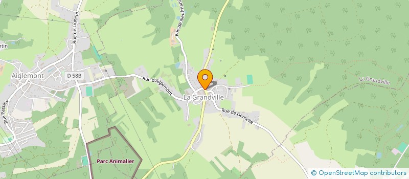 localisation de l'entreprise MADAME GWENDOLINE LEGROS  LA GRANDVILLE