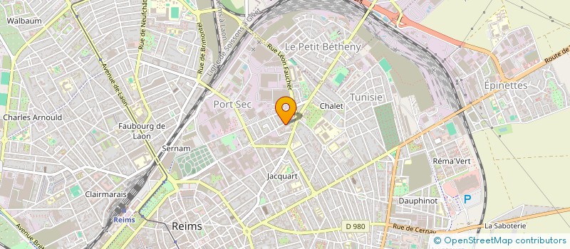 localisation de l'entreprise MADAME GWENDOLINE LEROUGE  REIMS