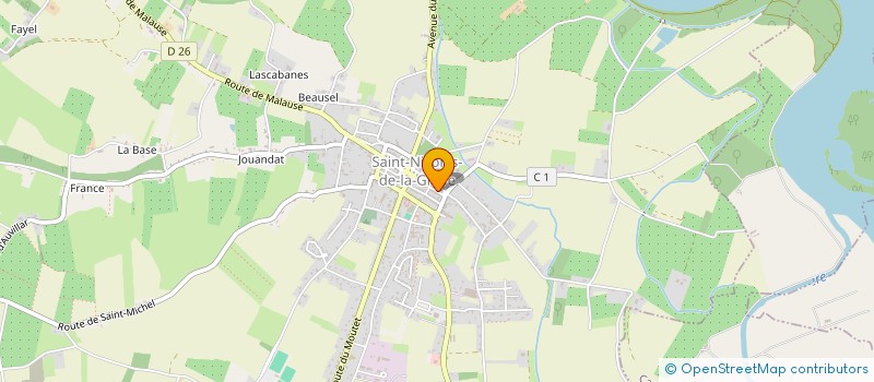 localisation de l'entreprise MADAME GWENDOLINE LOYER  SAINT-NICOLAS-DE-LA-GRAVE