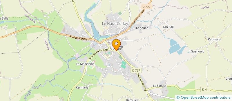 localisation de l'entreprise MADAME GWENDOLINE LUCAS  CORLAY