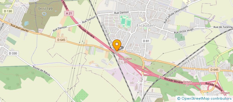 localisation de l'entreprise MADAME GWENDOLINE MACQ  ESCAUDAIN