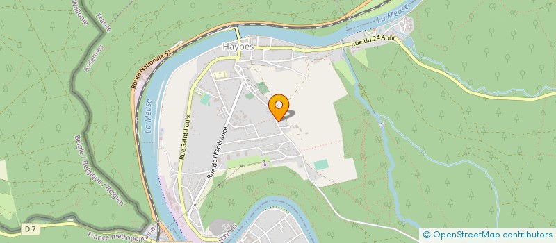 localisation de l'entreprise MADAME GWENDOLINE MAGGIORE  HAYBES