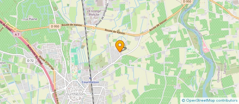 localisation de l'entreprise MADAME GWENDOLINE MARCHAIS  COURTHEZON