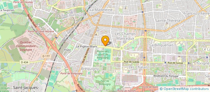 localisation de l'entreprise MADAME GWENDOLINE MARCOS PAILLARD  RENNES