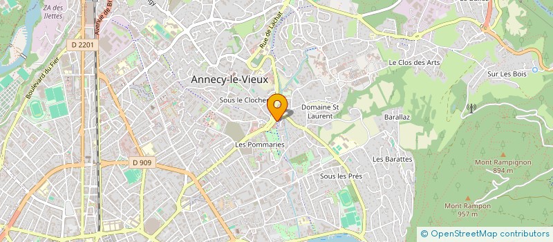 localisation de l'entreprise MADAME GWENDOLINE MARTIN à ANNECY