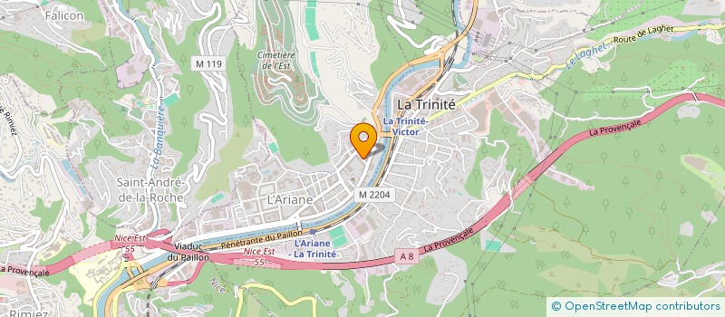 localisation de l'entreprise MADAME GWENDOLINE MELE à NICE