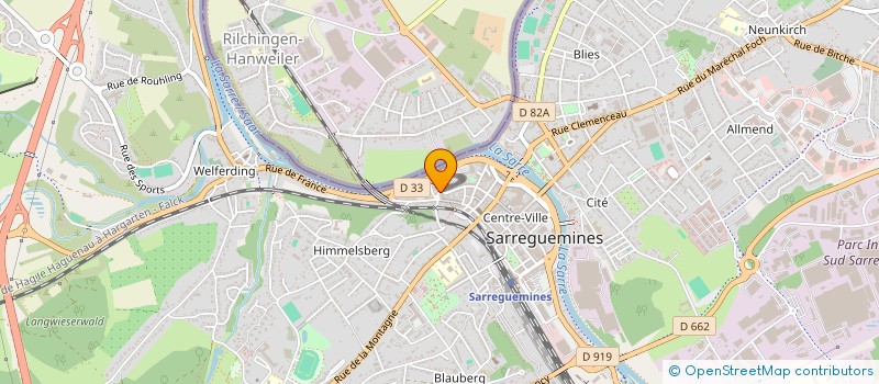 localisation de l'entreprise MADAME GWENDOLINE MENANT  SARREGUEMINES