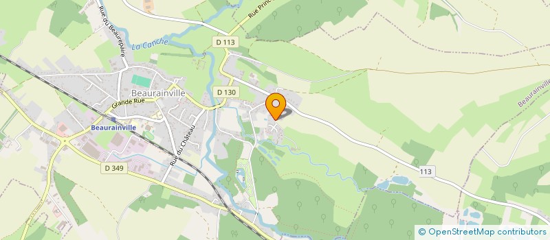 localisation de l'entreprise MADAME GWENDOLINE MENUGE  BEAURAINVILLE