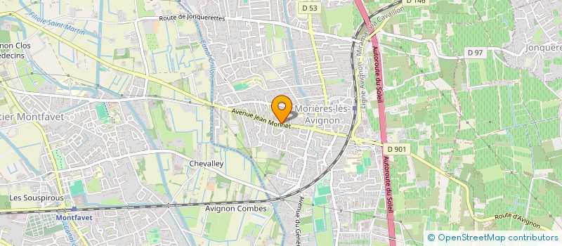 localisation de l'entreprise MADAME GWENDOLINE MEZIAT  MORIERES-LES-AVIGNON
