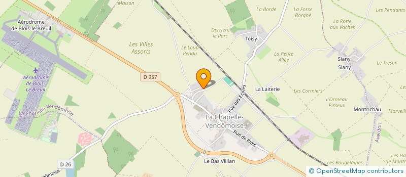 localisation de l'entreprise MADAME GWENDOLINE PEPIN  LA CHAPELLE-VENDOMOISE