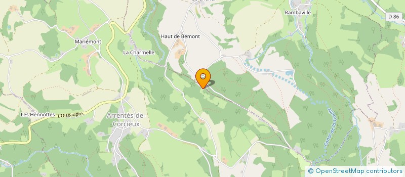 localisation de l'entreprise MADAME GWENDOLINE PETIT  ARRENTES-DE-CORCIEUX